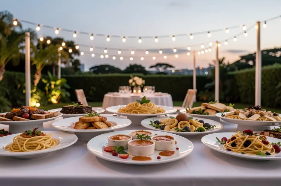 Buffet de massas a domicílio para casamento em SP