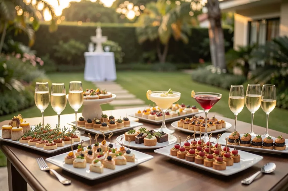 Buffet em domicílio para coquetel de inauguração de loja em SP