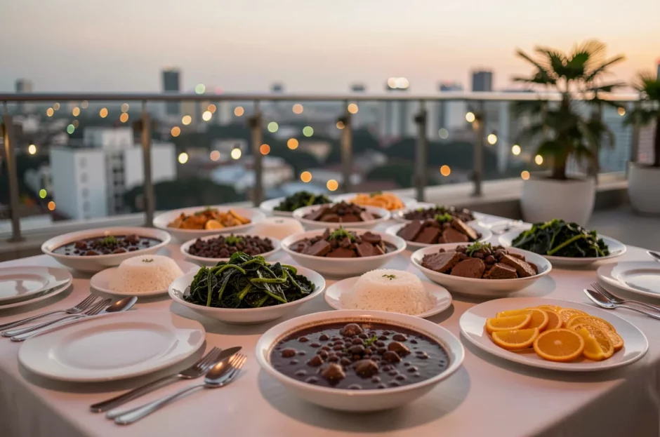 Contratar buffet de feijoada com música ao vivo e barman em SP